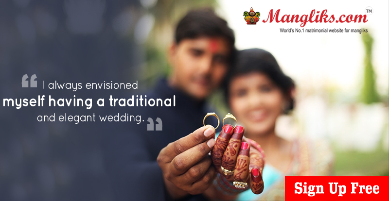 Mangliks.com is an Indian Matrimonial website