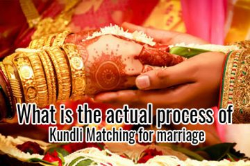 What is the actual process of Kundli Matching for marriage