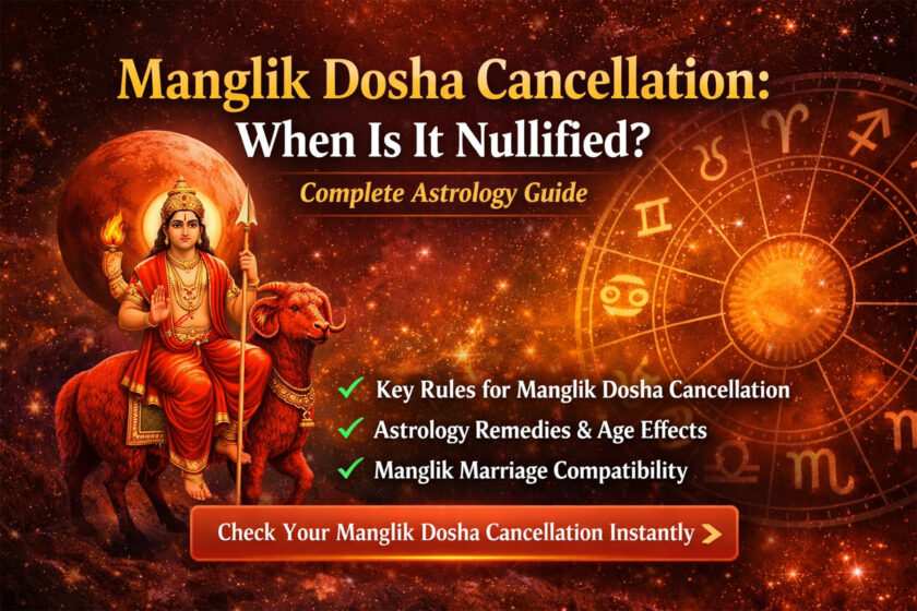 Manglik Dosha Cancellation: When Is It Nullified? (Complete Astrology Guide)